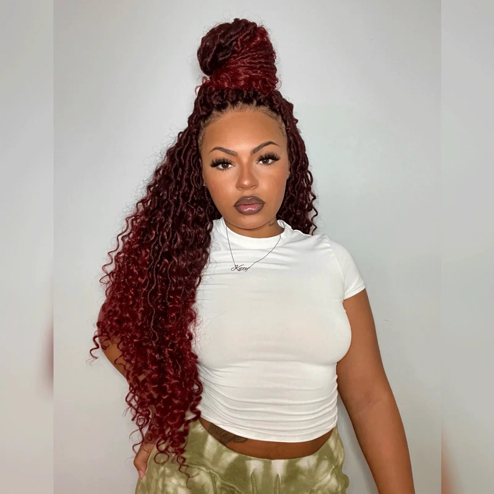 Toceana Goddess Locs Crochet Hair Faux Locs Crochet Braids Curly Ends Synthetic Braiding Hair Extensions