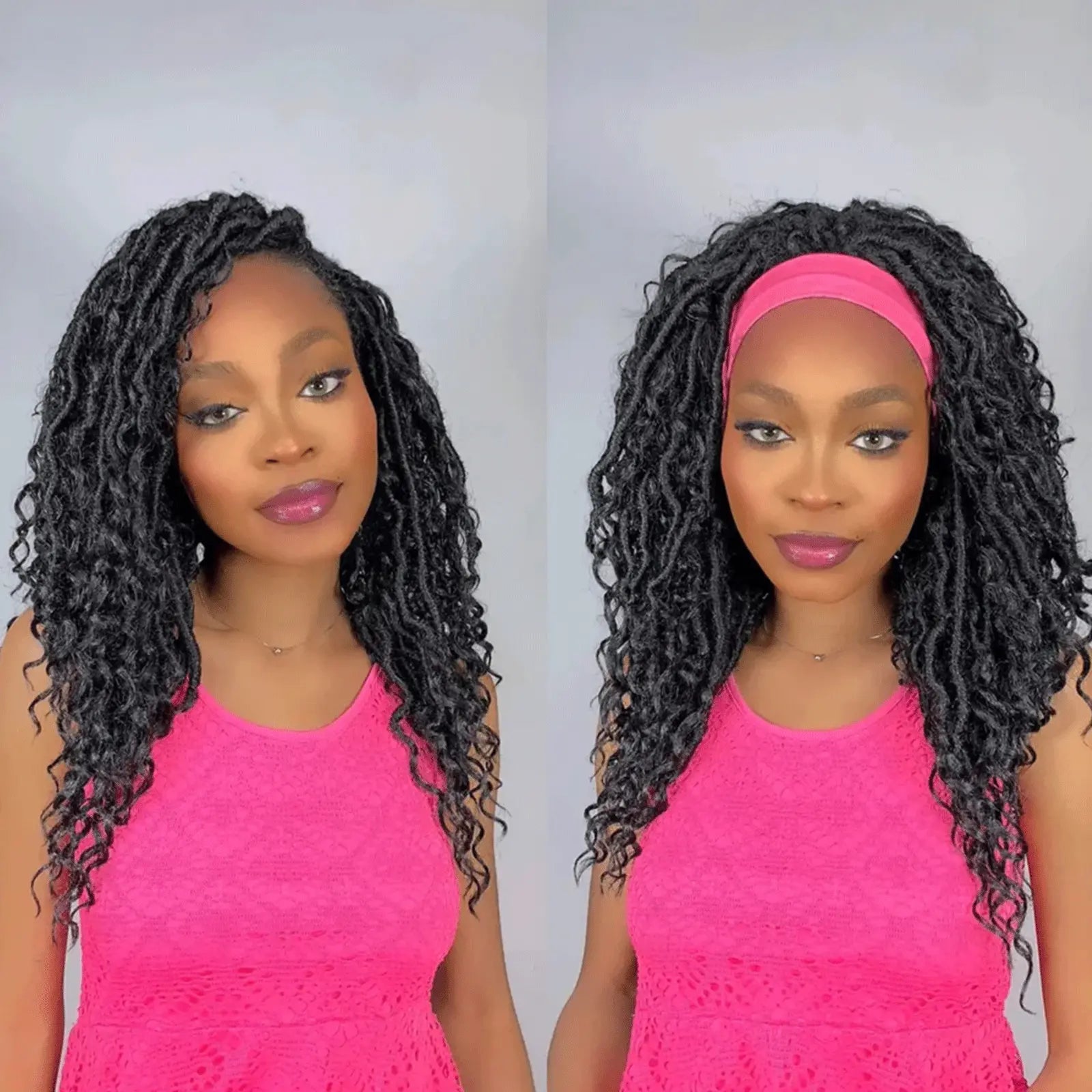 Toceana Goddess Locs Crochet Hair Faux Locs Crochet Braids Curly Ends Synthetic Braiding Hair Extensions