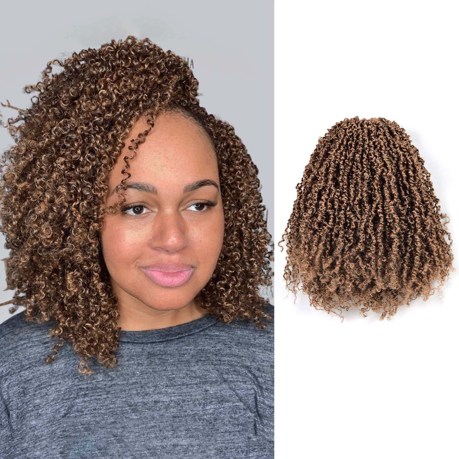 Toyotress Mini Yanky Twist Braiding Hair Short Passion Twist Crochet Braids Synthetic Hair Extensions