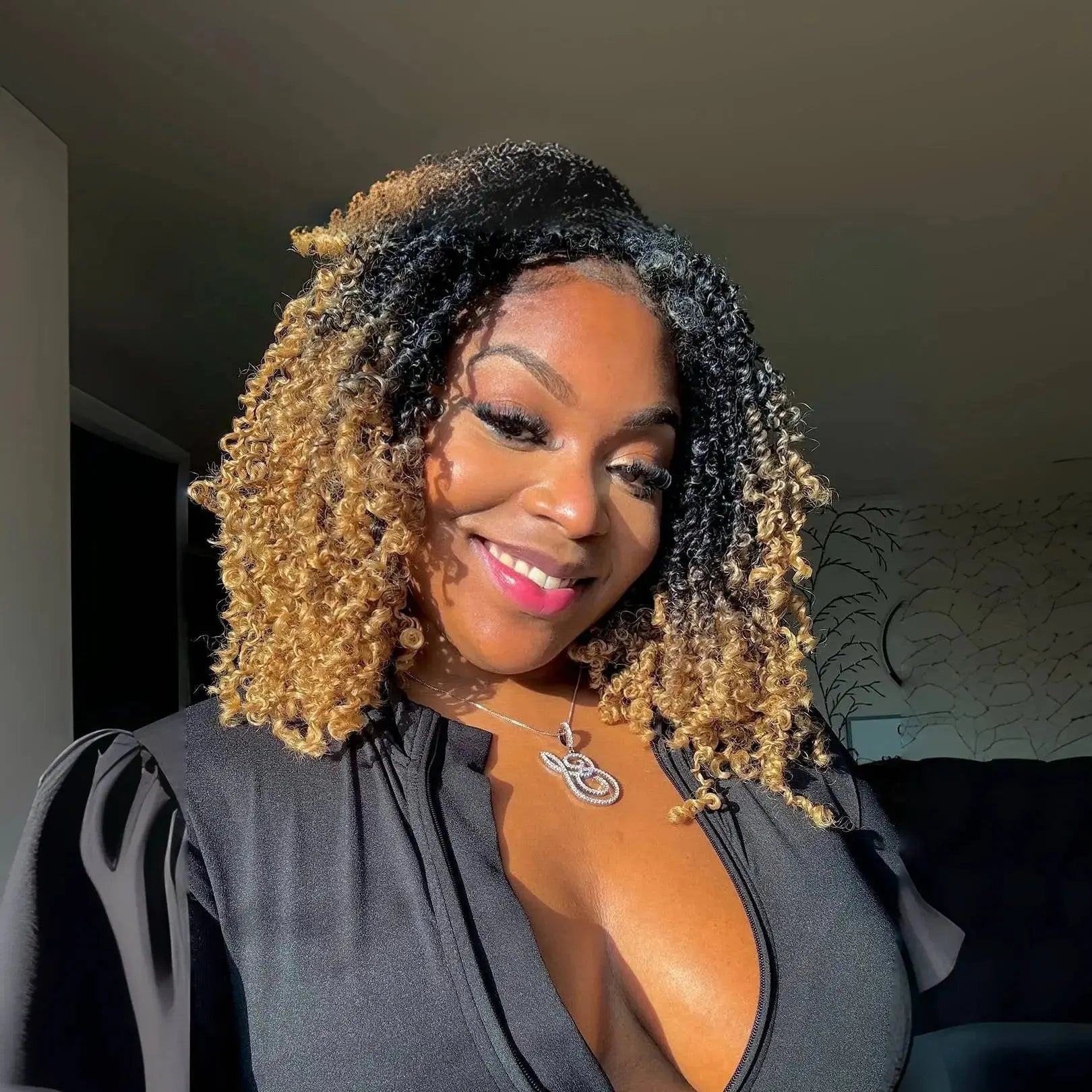 8 Packs YT |  Toyotress® Yanky Twist Crochet Hair Mini Passion Twist Short Passion Twist Pre Twisted Bob Twist Hair Extensions Toyotress