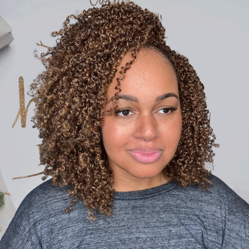 8 Packs YT |  Toyotress® Yanky Twist Crochet Hair Mini Passion Twist Short Passion Twist Pre Twisted Bob Twist Hair Extensions Toyotress