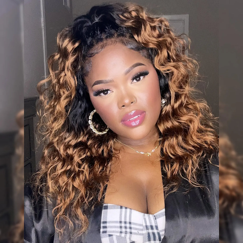 Toyotress® Human Crochet Hair Knotless Pre-Separated Human Hair Ocean Wave Crochet Hair Body Wave Extensions Toyotress