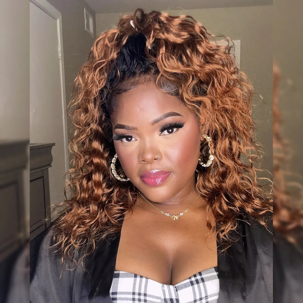 Toyotress® Human Crochet Hair Knotless Pre-Separated Human Hair Ocean Wave Crochet Hair Body Wave Extensions Toyotress