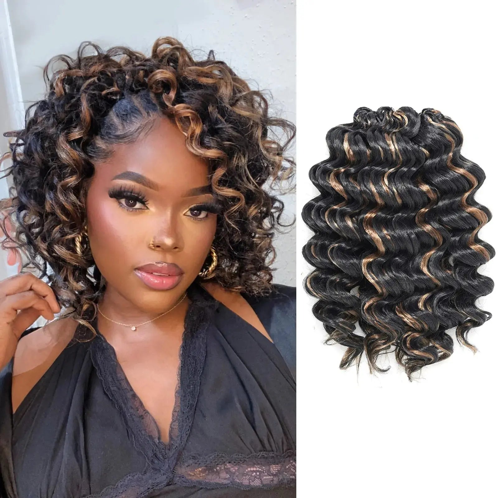 Toyotress Ocean Wave Synthetic Crochet Braiding Hair Extensions