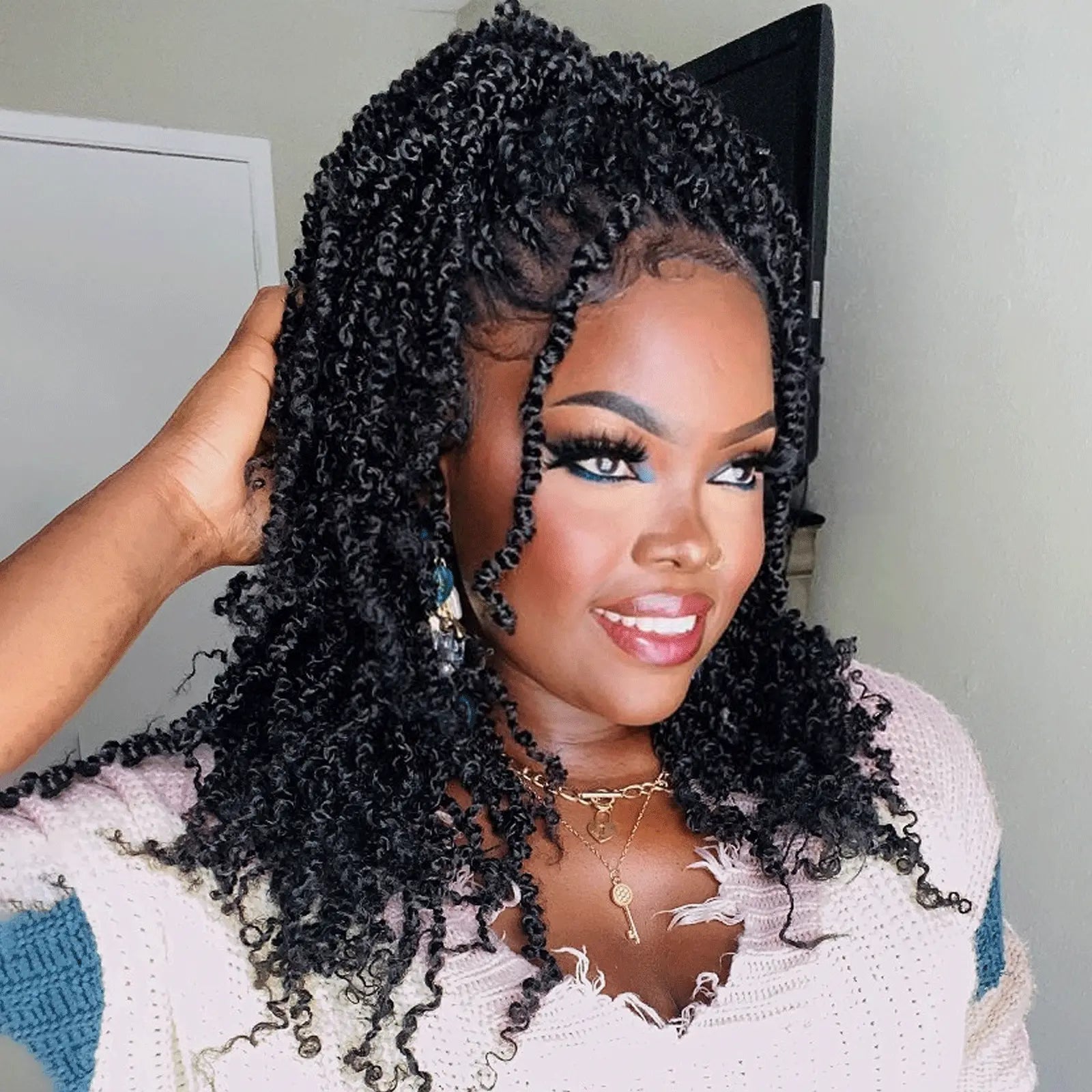 1 Pack YT | Toyotress® Yanky Twist Pre Looped Mini Passion Twist Short Passion Twist Crochet Braids Synthetic Hair Extensions Toyotress