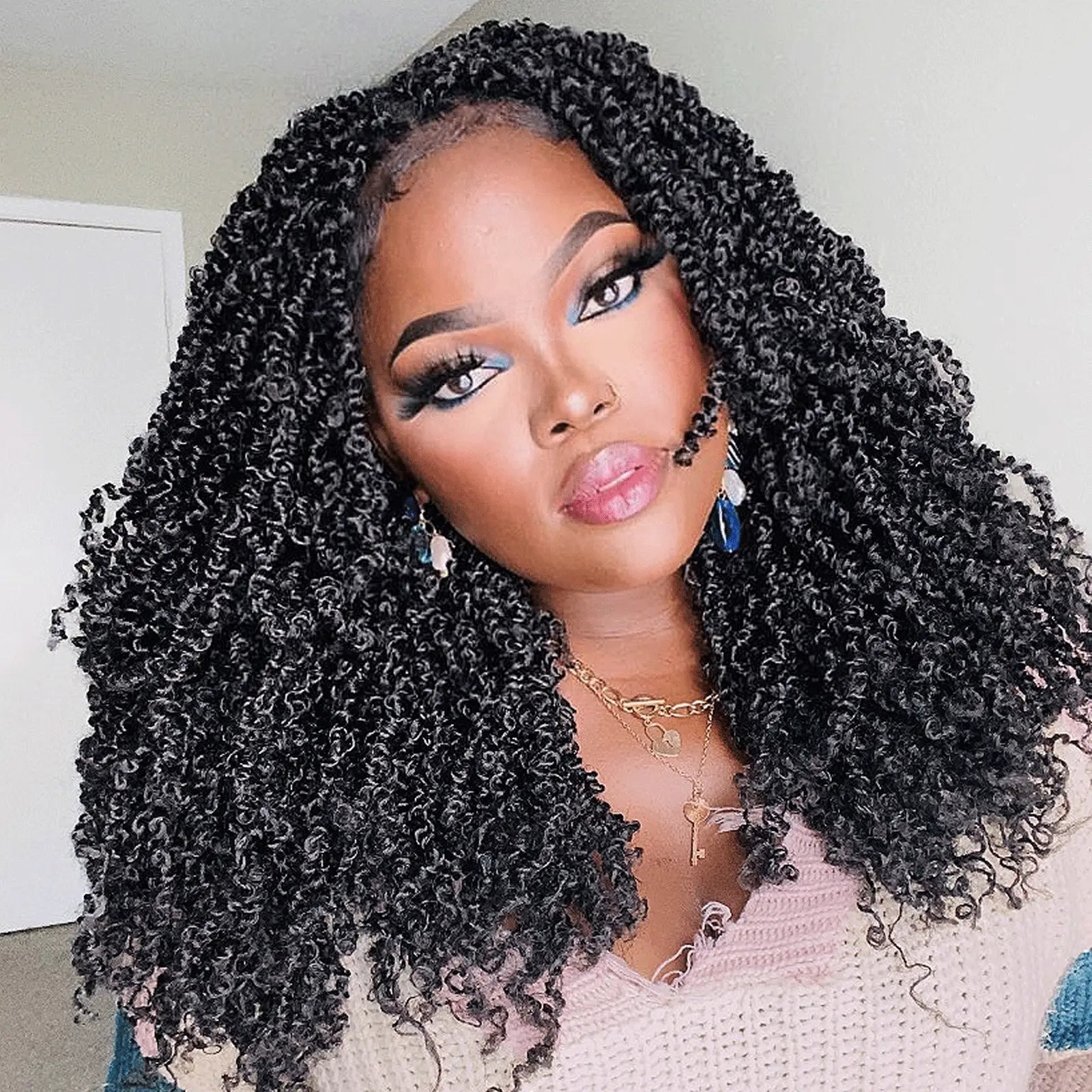 ( US ONLY) FAST SHIPPING YT | Toyotress® Yanky Twist Pre Looped Mini Passion Twist Short Passion Twist Crochet Braids Synthetic Hair Extensions Toyotress