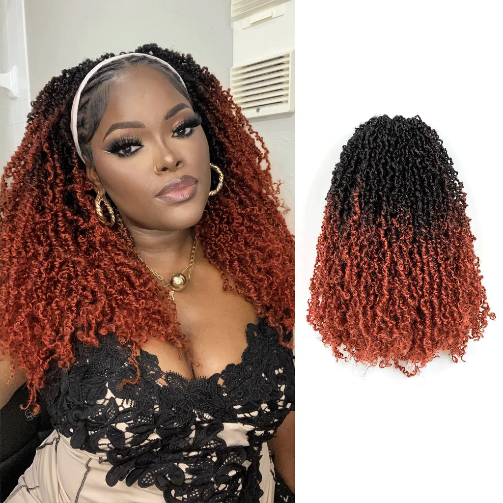 Toyotress Mini Yanky Twist Braiding Hair Short Passion Twist Crochet Braids Synthetic Hair Extensions