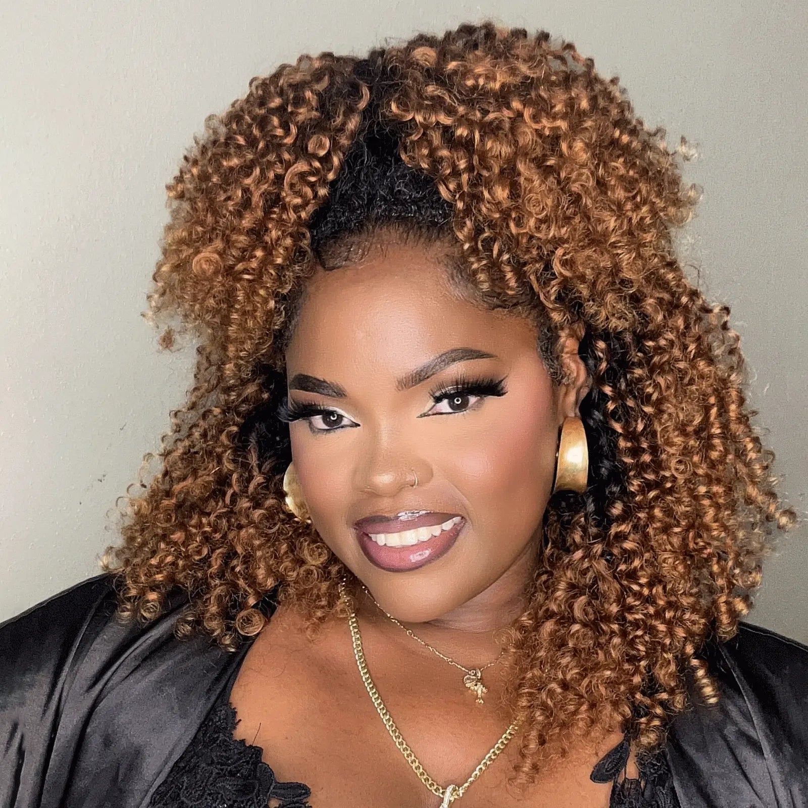 Toyotress® Human Crochet Hair Burmese Curly Hair Feather-Line Invisible Knotless Braiding Hair Extensions Toyotress