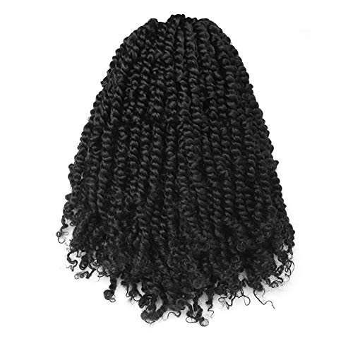 Tiana Passion Twist Hair - 12 inches (12 strands/pack) Short Pre-Twisted Pre-Looped Passion Twists Crochet Braids Made Of Bohemian Hair Synthetic Braiding Hair Extension - Toyotress