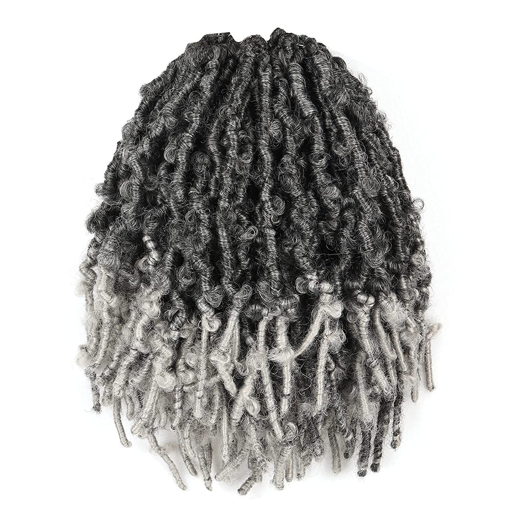 Butterfly Locs Color T-Gray Pre-twisted Distressed Synthetic Crochet Hair - Toyotress