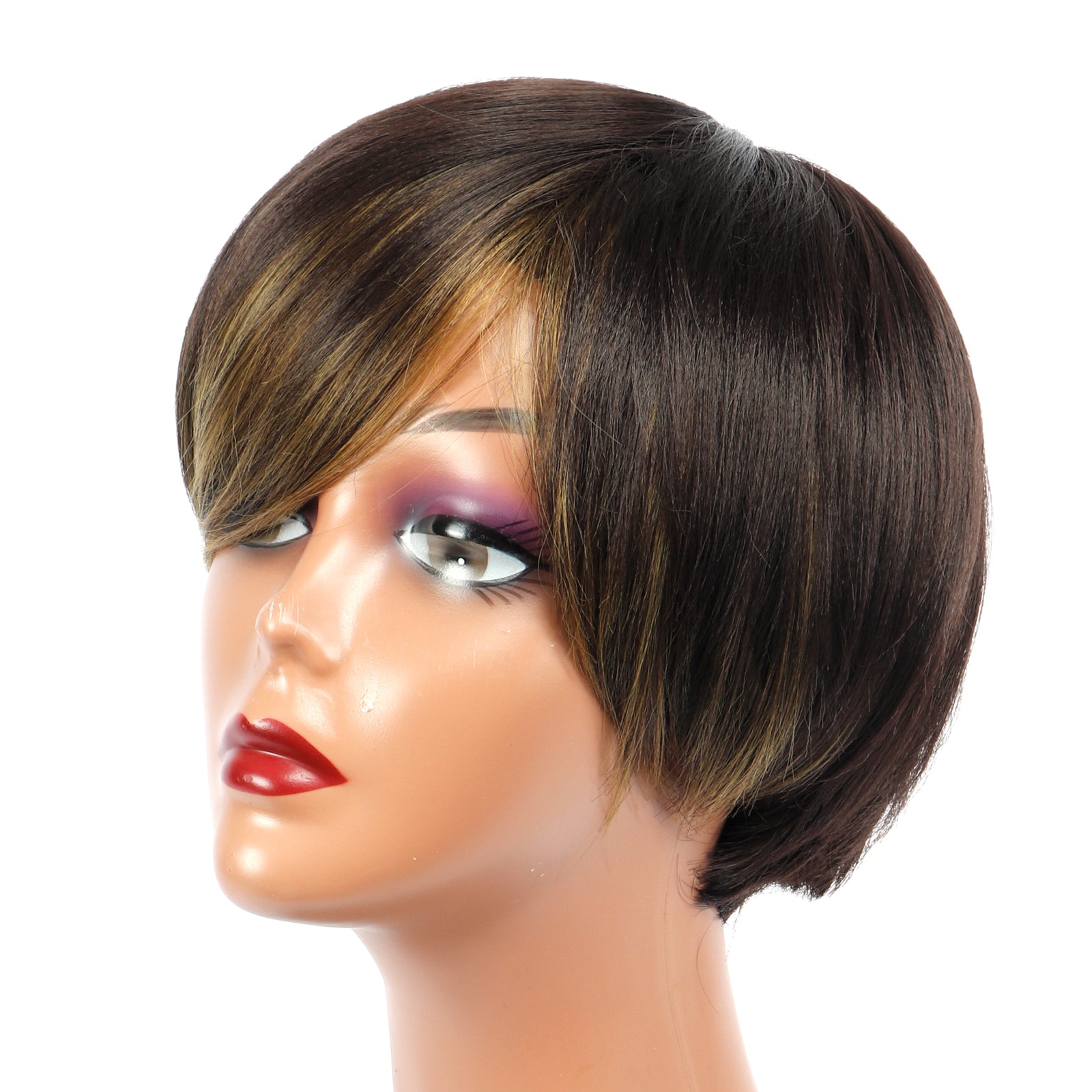 TOYOTRESS VANESSA SHORT NEAT BOB SYNTHETIC WIG 4