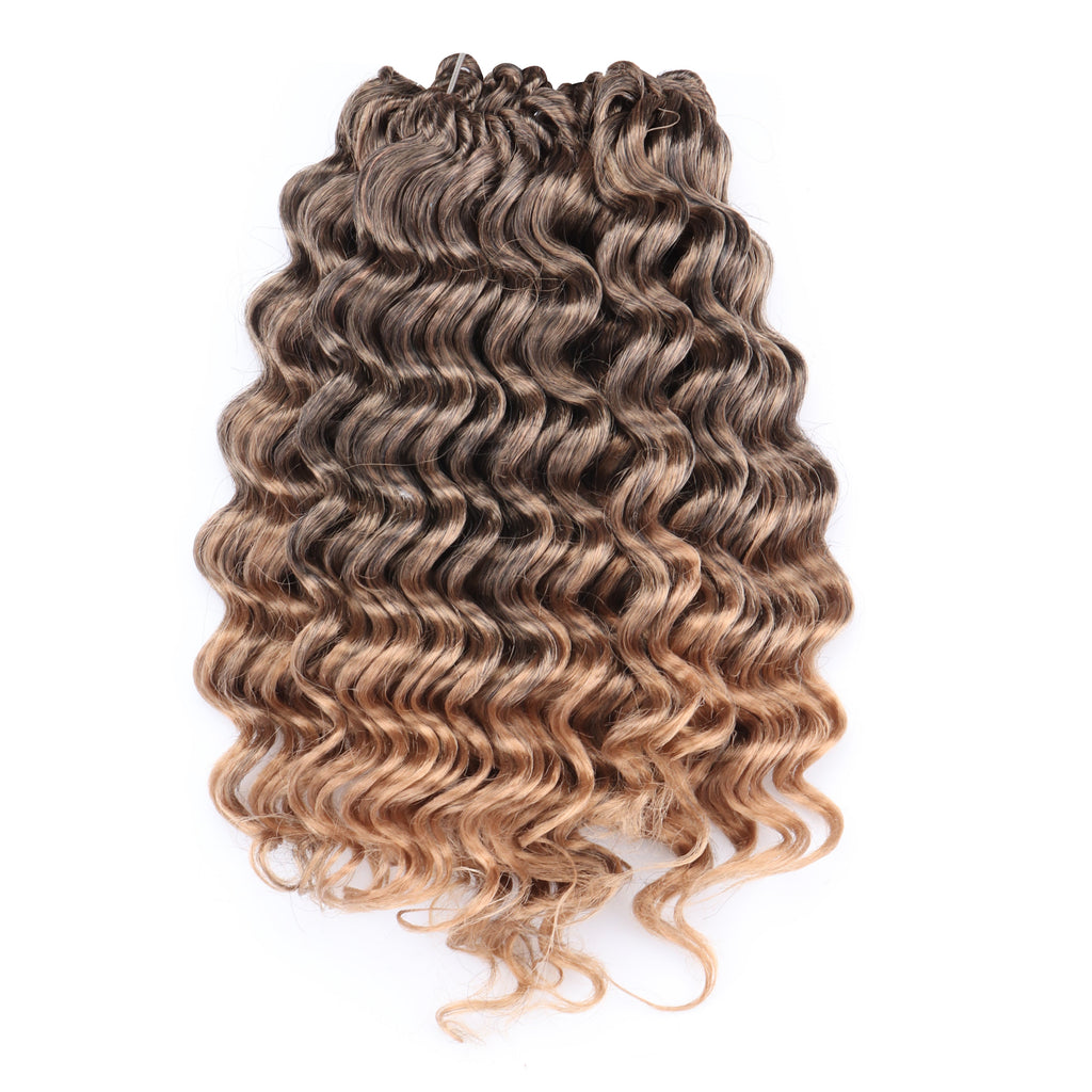 Deep Wave Synthetic Crochet Braiding Hair Extensions - Toyotress