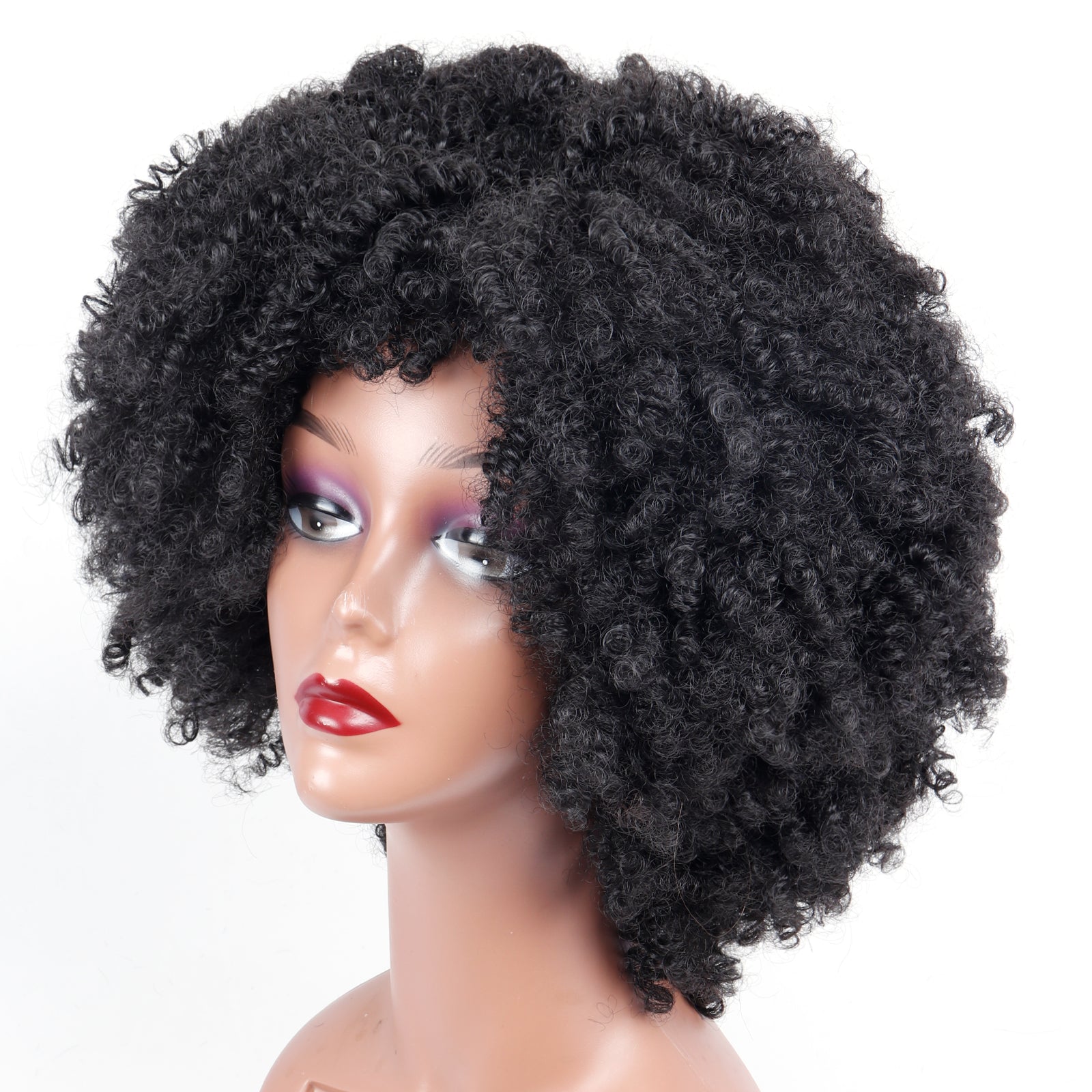 Toyotress Short Kinky Afro Curly Wigs 12