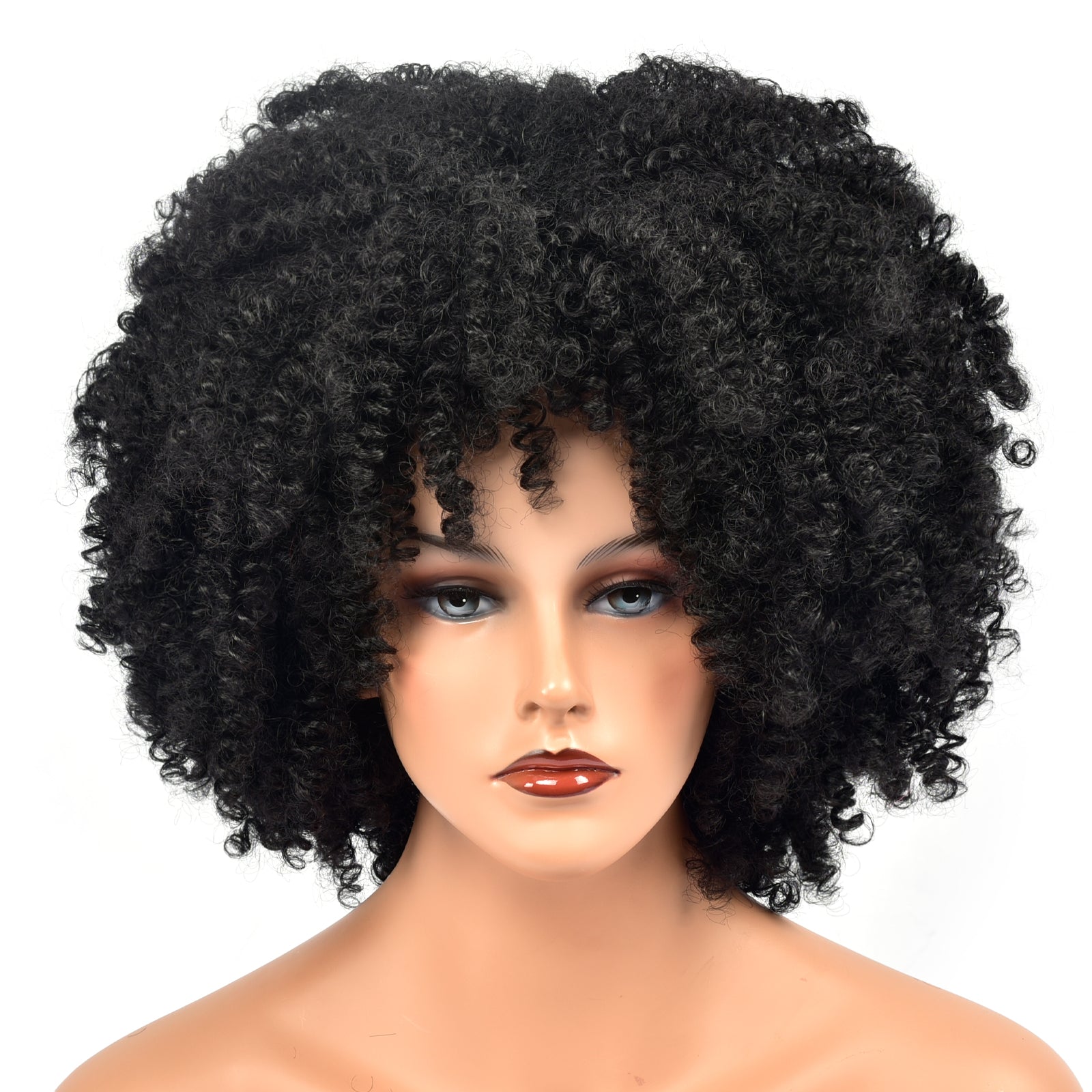 Toyotress Short Kinky Afro Curly Wigs 12