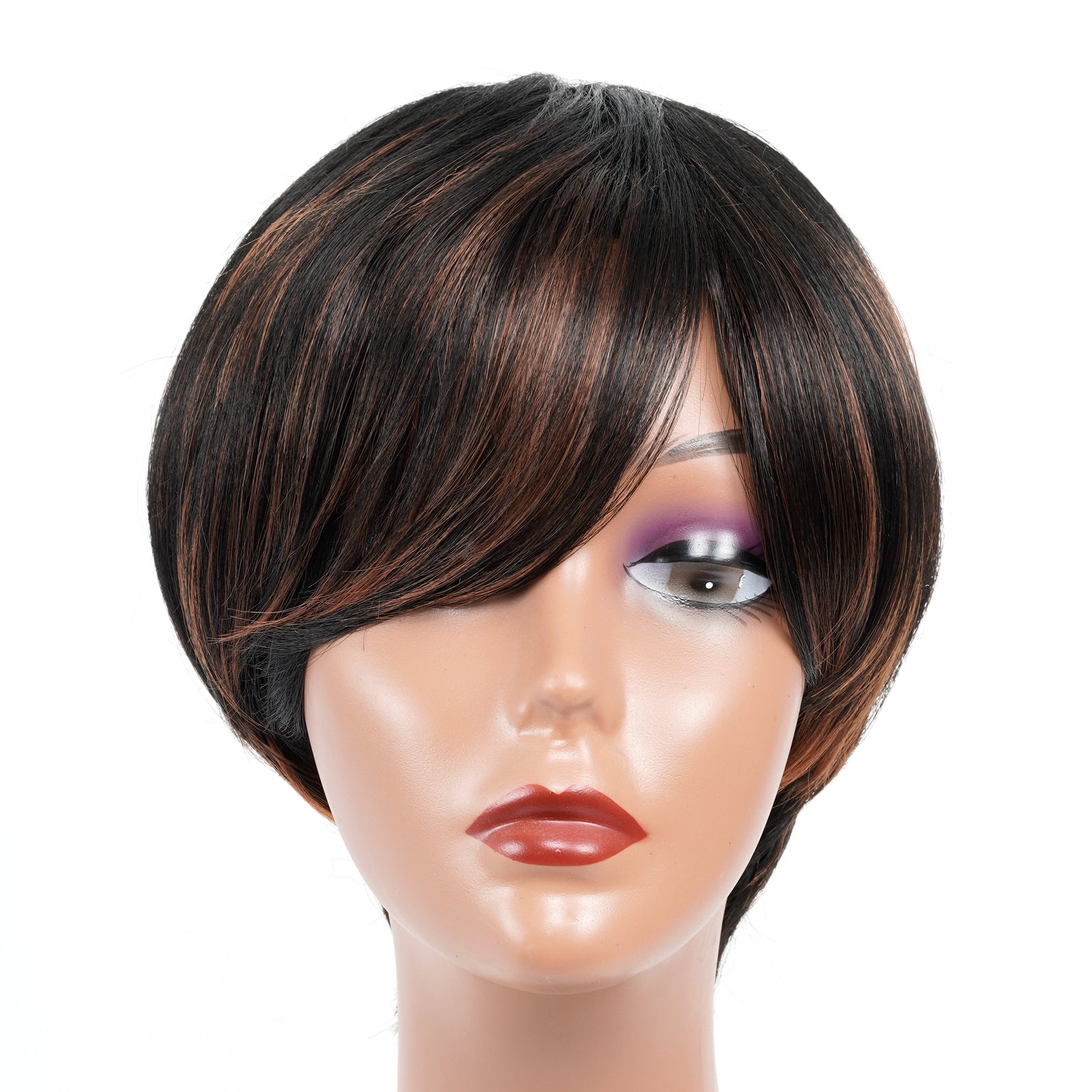 TOYOTRESS VANESSA SHORT NEAT BOB SYNTHETIC WIG 4