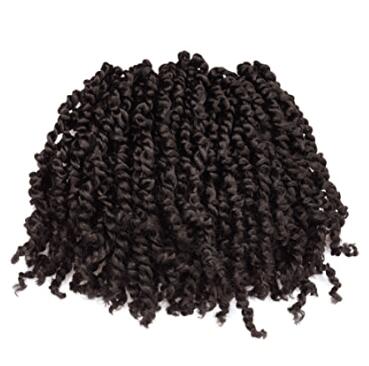 Tiana Passion Twist Hair - 10 inches (12 strands/pack) Short Pre-Twisted Pre-Looped Passion Twists Crochet Braids Made Of Bohemian Hair Synthetic Braiding Hair Extension - Toyotress