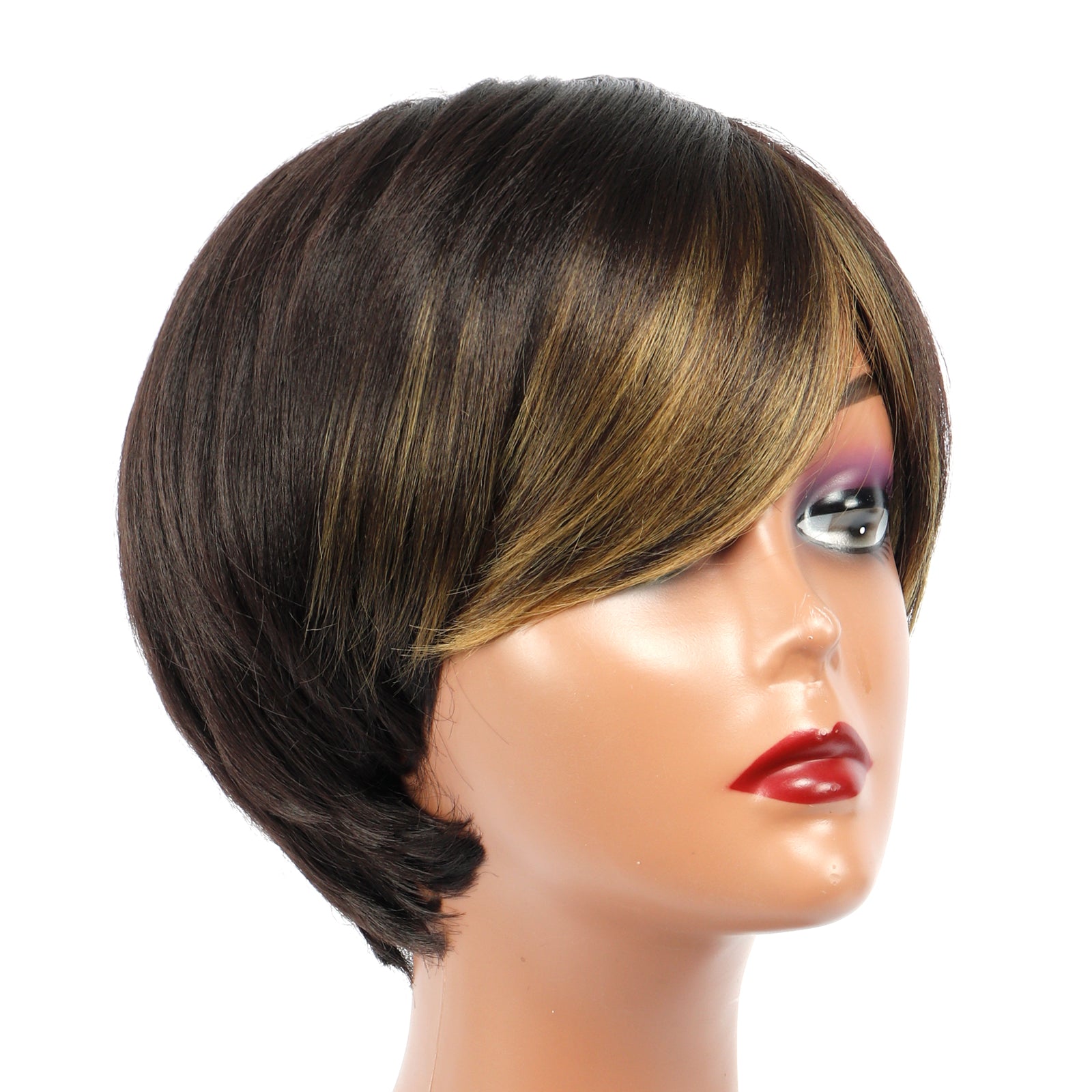 TOYOTRESS VANESSA SHORT NEAT BOB SYNTHETIC WIG 4