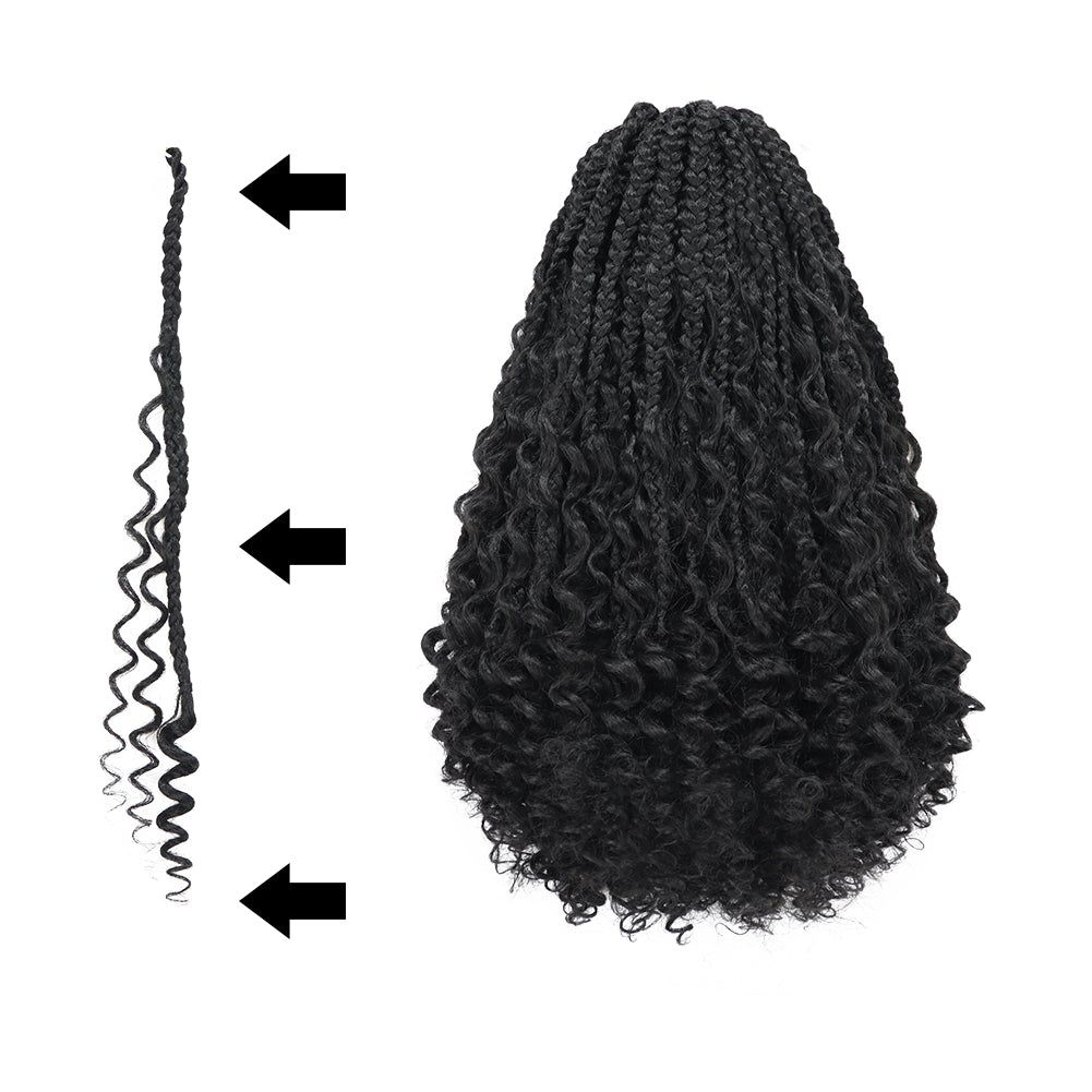 Goddess Box Braids Crochet Hair  - 14" - Toyotress