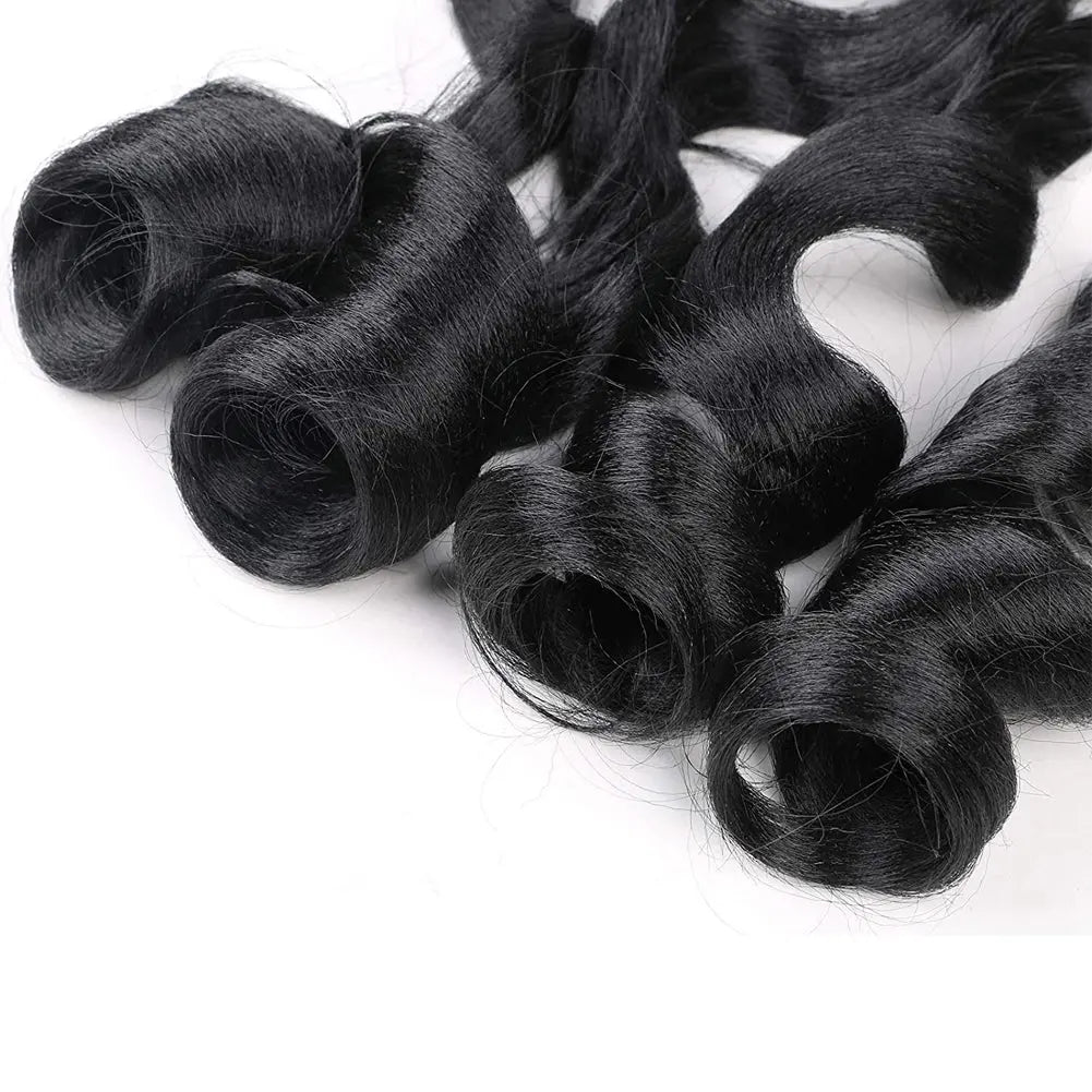 Toyotress French Curly Braiding Hair Loose Wave Braiding Hair Pre-Stretched Synthetic Hair Extensions