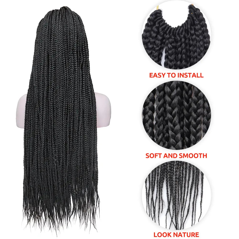 Box Braid 7 Packs Crochet Synthetic Hair Extensions - Toyotress