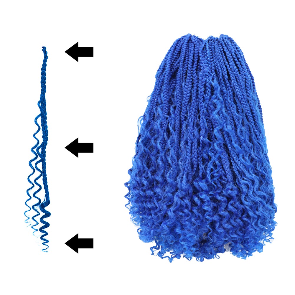 Goddess Box Braids Crochet Hair  - 14" - Toyotress
