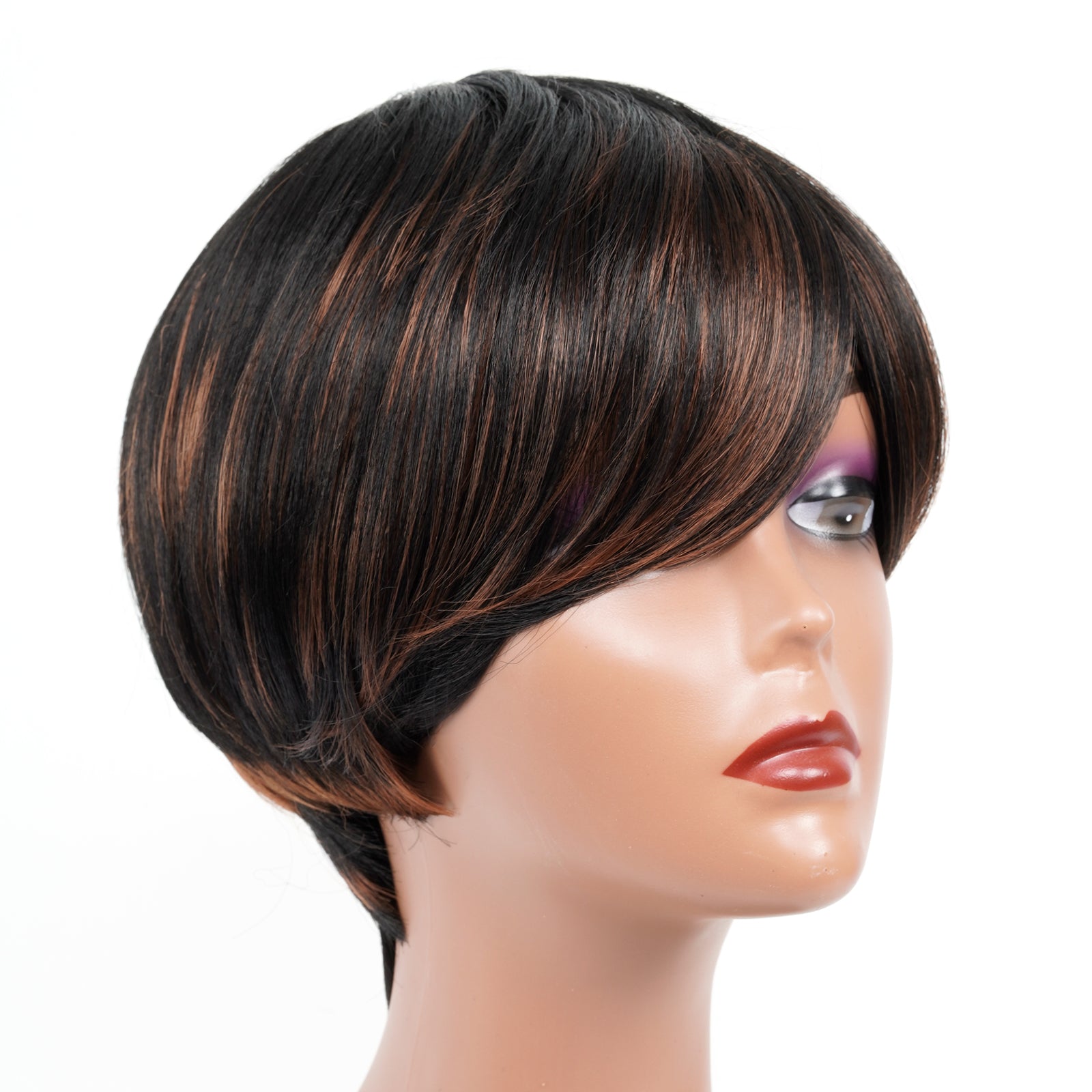 TOYOTRESS VANESSA SHORT NEAT BOB SYNTHETIC WIG 4