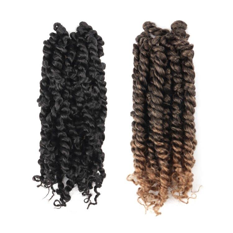 FAST SHIPPING 3-5 DAY NB | ToyoTress Tiana Passion Twist Hair - Pre-twisted Crochet Braids Natural Black, Pre-looped Synthetic Braiding Hair Extensions