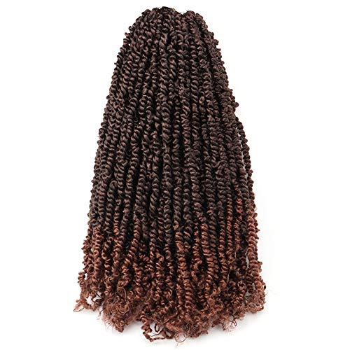 Tiana Passion Twist Hair - 24 inches (12 strands/pack) Pre-Twisted Pre-Looped Passion Twists Crochet Braids Made Of Bohemian Hair Synthetic Braiding Hair Extension - Toyotress