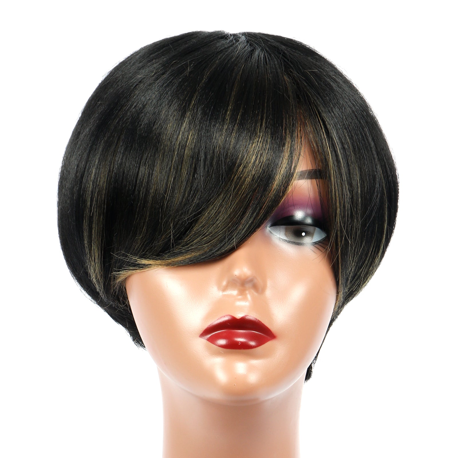 TOYOTRESS VANESSA SHORT NEAT BOB SYNTHETIC WIG 4