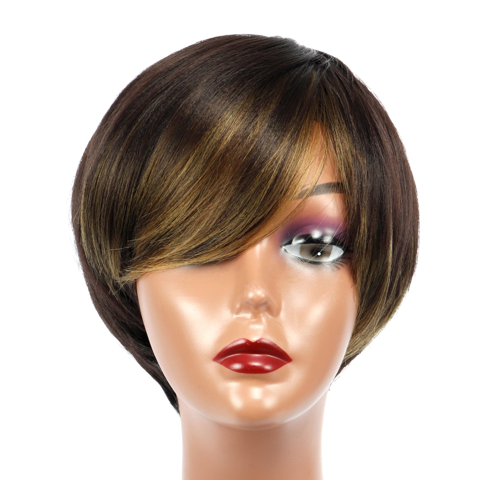 TOYOTRESS VANESSA SHORT NEAT BOB SYNTHETIC WIG 4