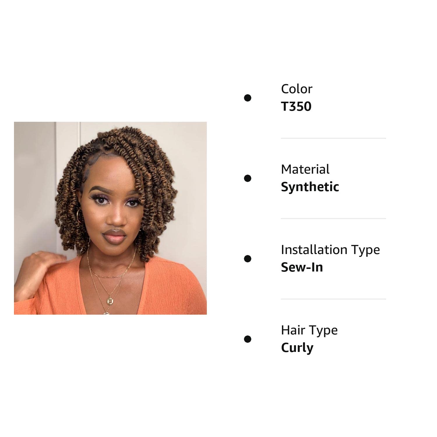 FAST SHIPPING 3-5 DAY Bob Spring | TOYOTRESS Bob Spring Twist (160 strands), Short Fluffy Twist, Pre-Twisted Pre-Looped Crochet Install Hair Super Cute & Versatile Crochet Braids