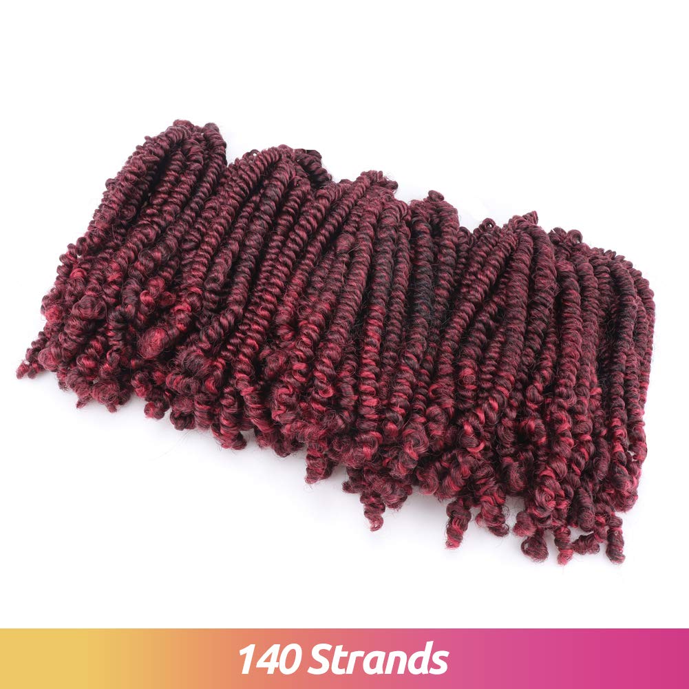 FAST SHIPPING 3-5 DAY Bob Spring | TOYOTRESS Bob Spring Twist (160 strands), Short Fluffy Twist, Pre-Twisted Pre-Looped Crochet Install Hair Super Cute & Versatile Crochet Braids