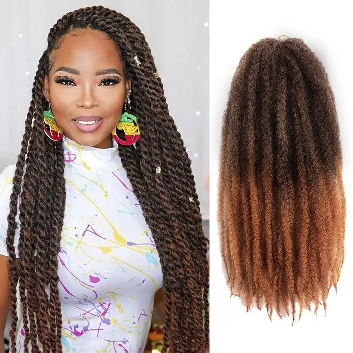 ( US ONLY) FAST SHIPPING Marley Hair | Toyotress® Marley Twist Hair - Short Black Marley Hair For Faux Locs, Afro Kinky Curly Marley Twist Braiding Hair Extensions Synthetic Toyotress