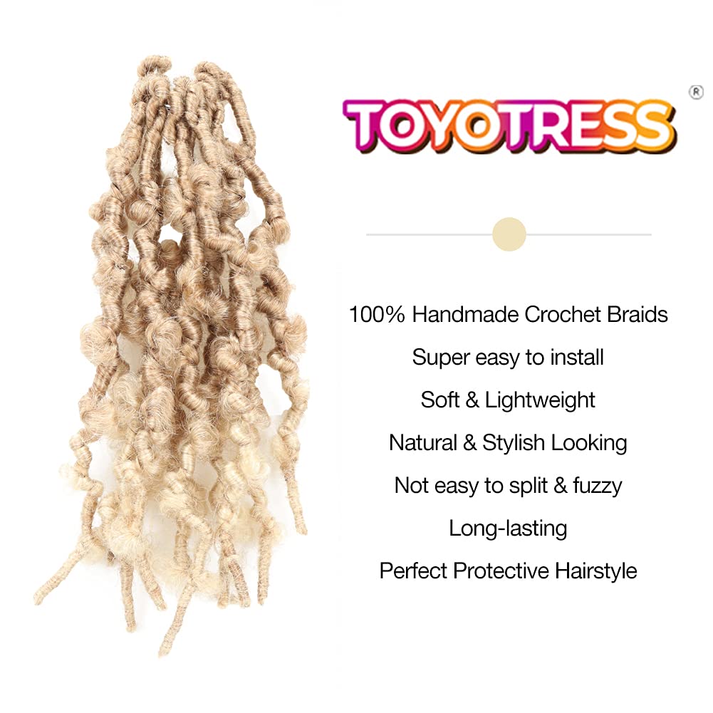 Butterfly Locs Color T27/613 Pre-twisted Distressed Synthetic Crochet Hair - Toyotress