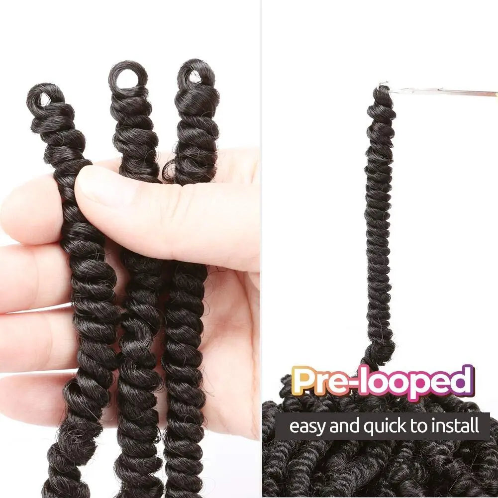 ( US ONLY) FAST SHIPPING Bob Spring | Toyotress® Bob Spring Twist, Short Fluffy Twist, Pre-Twisted Pre-Looped Crochet Install Hair Super Cute & Versatile Crochet Braids Toyotress