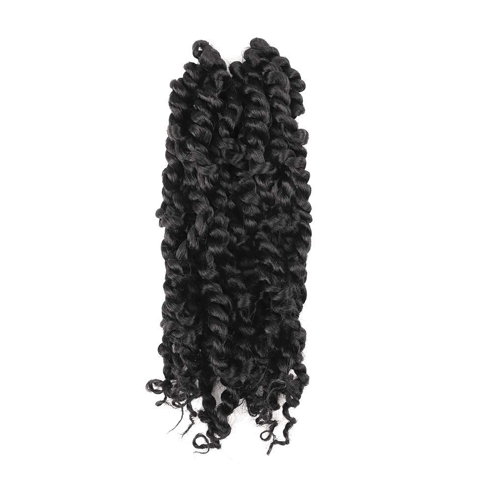 FAST SHIPPING 3-5 DAY NB | ToyoTress Tiana Passion Twist Hair - Pre-twisted Crochet Braids Natural Black, Pre-looped Synthetic Braiding Hair Extensions