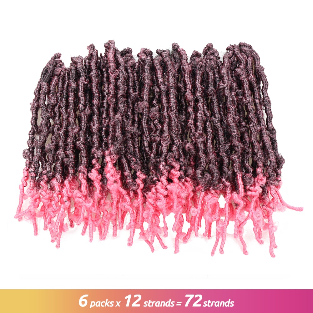Butterfly Locs Color T-Pink Pre-twisted Distressed Synthetic Crochet Hair - Toyotress