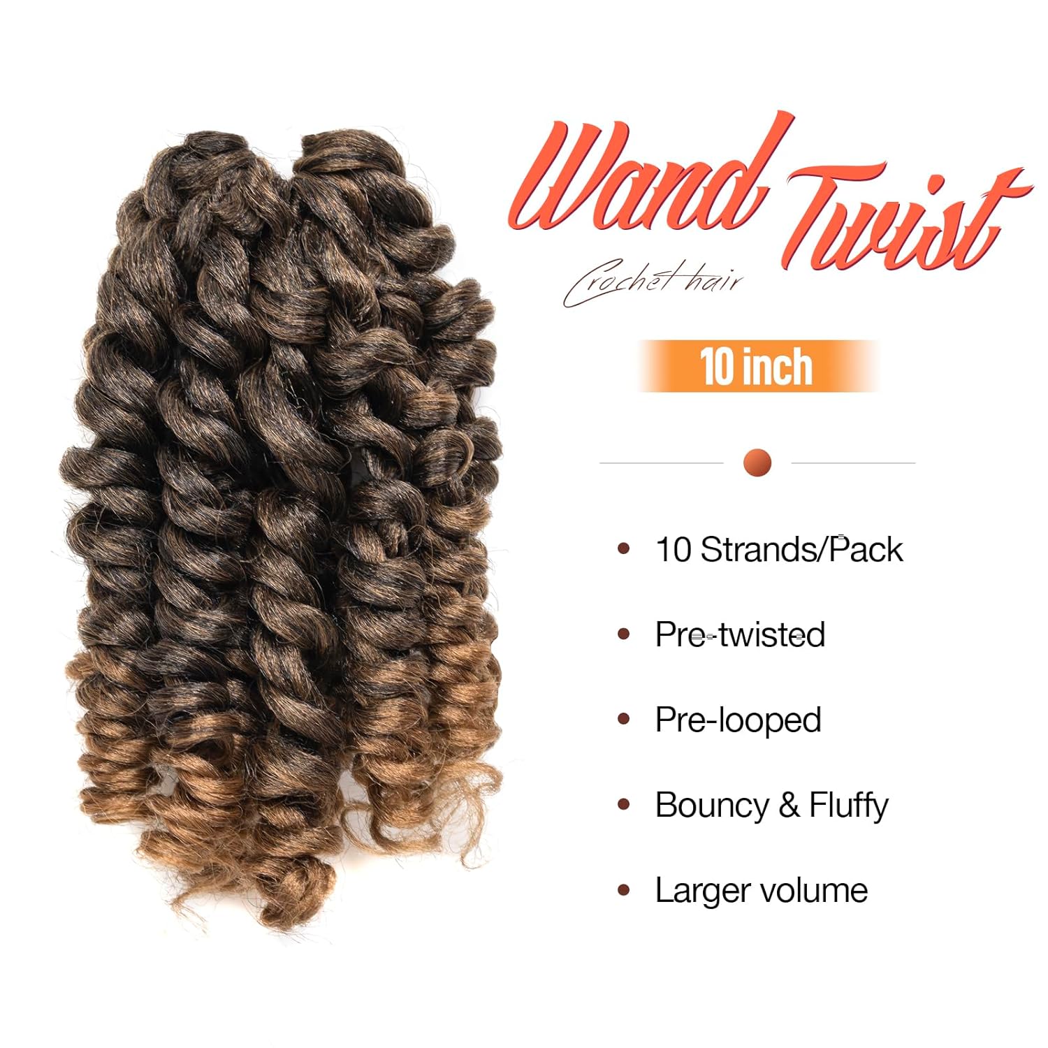 FAST SHIPPING 3-5 DAY WC | Toyotress Wand Curl Crochet Hair - 6 Inch 6 Packs Jet Black Jamaican Bounce Crochet Hair, Short Bob Curly Crochet Braids Bouncy Curls Synthetic Braiding Hair Extensions (6 Inch, 1-6P)