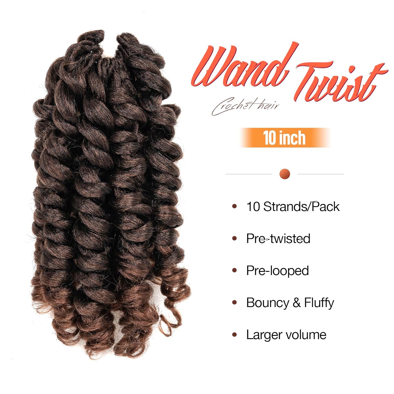 FAST SHIPPING 3-5 DAY WC | Toyotress Wand Curl Crochet Hair - 6 Inch 6 Packs Jet Black Jamaican Bounce Crochet Hair, Short Bob Curly Crochet Braids Bouncy Curls Synthetic Braiding Hair Extensions (6 Inch, 1-6P)