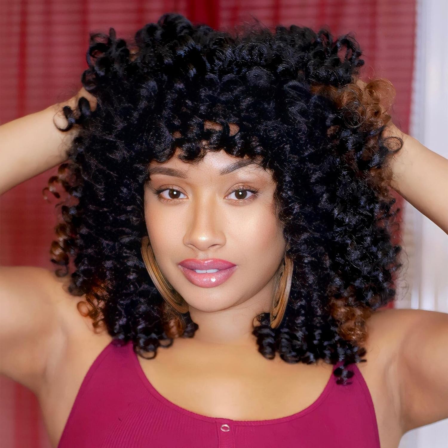 ( US ONLY) FAST SHIPPING WC | Toyotress Wand Curl Crochet Hair - 6 Packs Jet Black Jamaican Bounce Crochet Hair, Short Bob Curly Crochet Braids Bouncy Curls Synthetic Braiding Hair Extensions