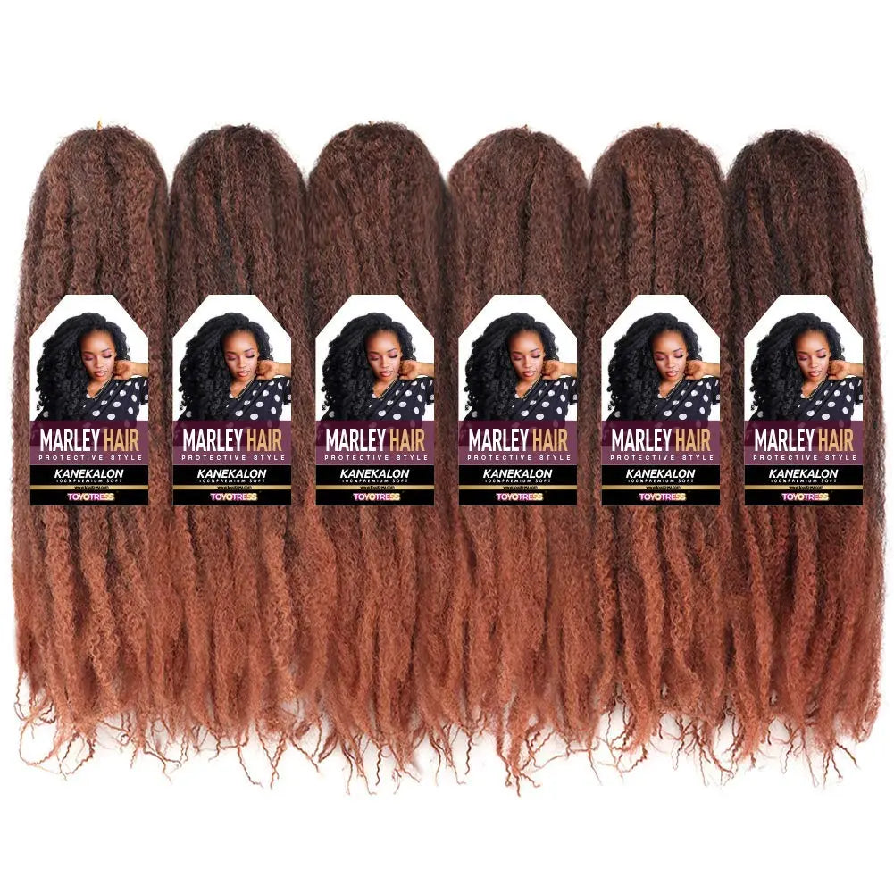 ( US ONLY) FAST SHIPPING Marley Hair | Toyotress® Marley Twist Hair - Short Black Marley Hair For Faux Locs, Afro Kinky Curly Marley Twist Braiding Hair Extensions Synthetic Toyotress
