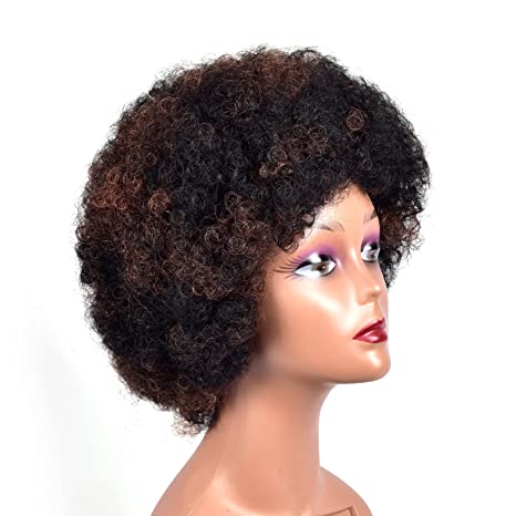 Toyotress Short Afro Kinky Curly Wigs 6