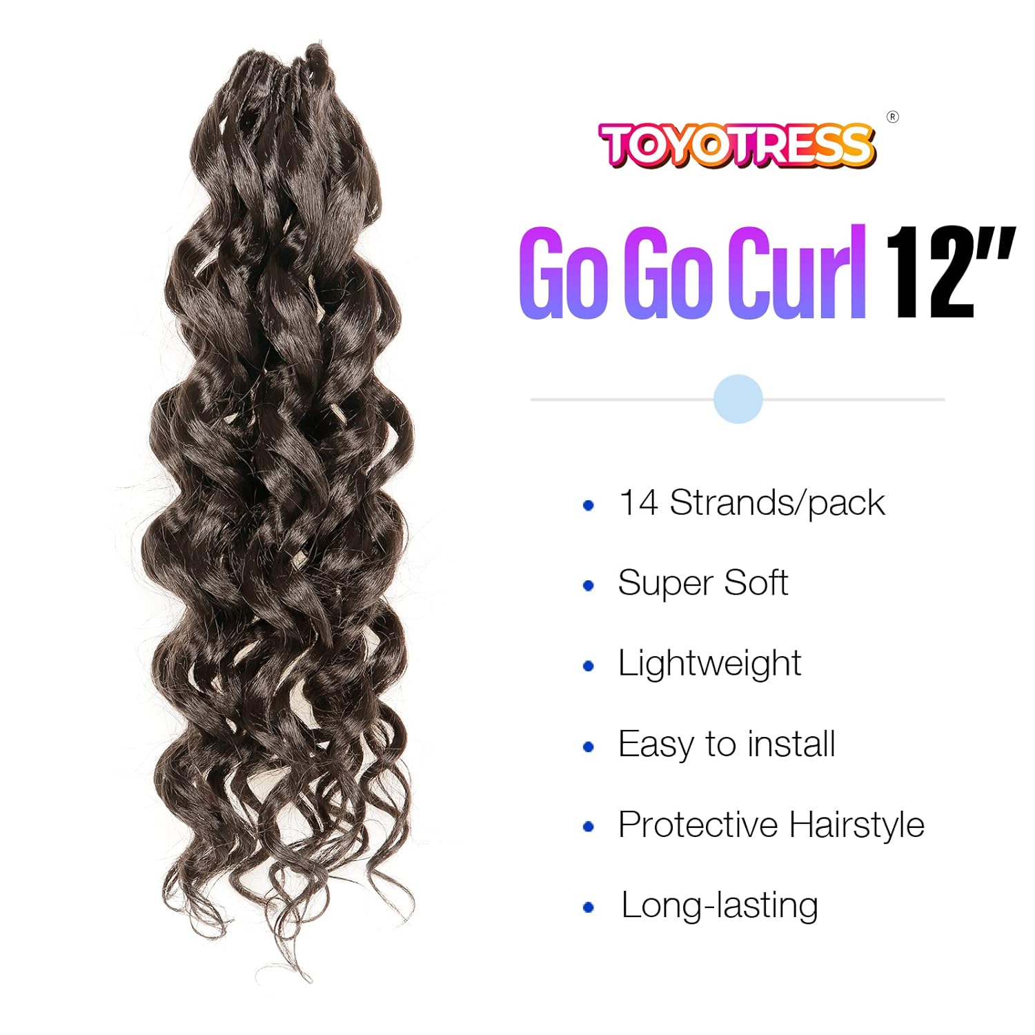 FAST SHIPPING 3-5 DAY BC | Toyotress Beach Curl Crochet Hair - 8 Packs Crochet Hair, Short Curly Beach Wave Wavy Braids For Black Women Synthetic Braiding Hair Extensions