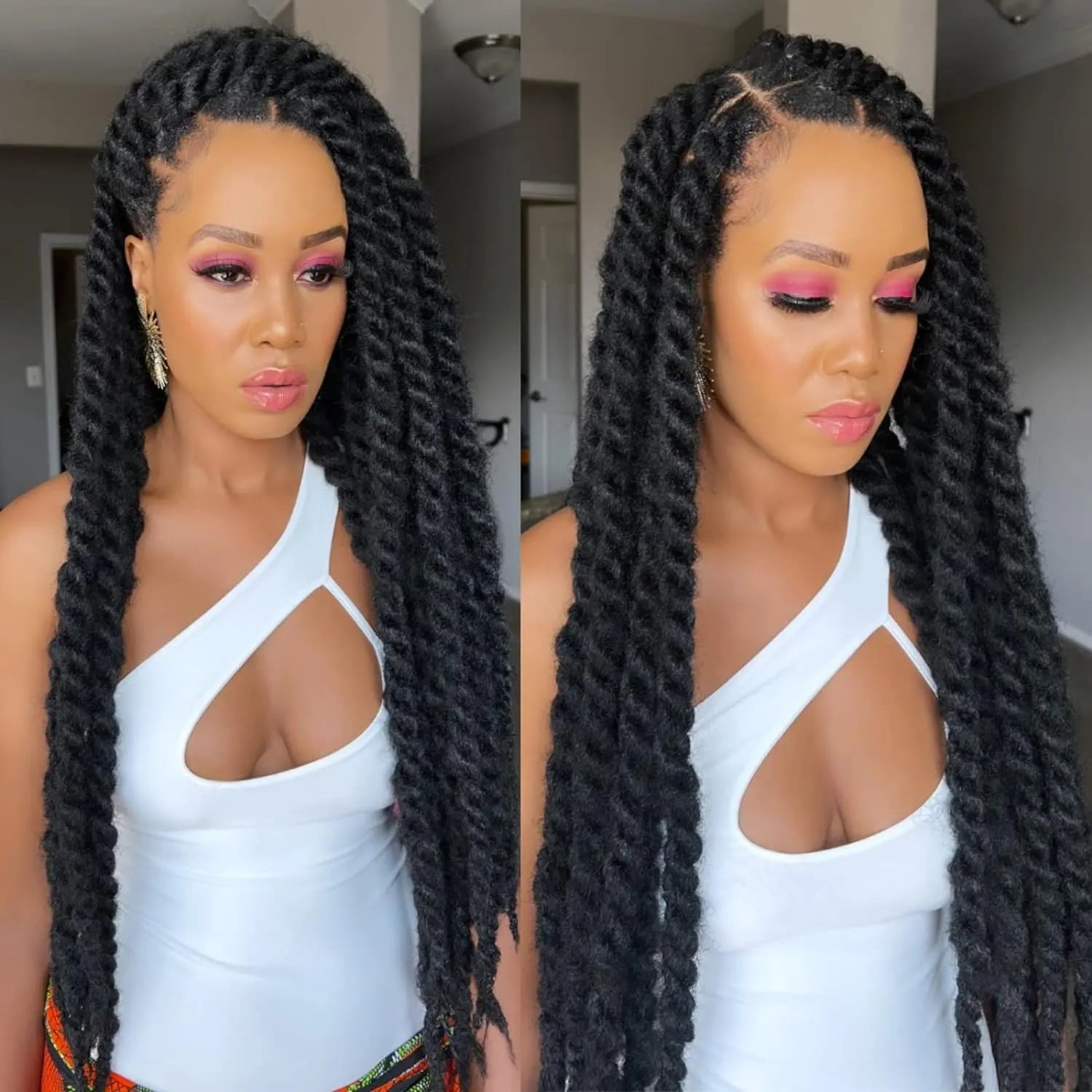 ( US ONLY) FAST SHIPPING Marley Hair | Toyotress® Marley Twist Hair - Short Black Marley Hair For Faux Locs, Afro Kinky Curly Marley Twist Braiding Hair Extensions Synthetic Toyotress