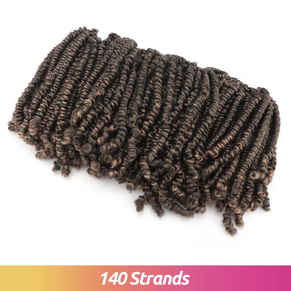 FAST SHIPPING 3-5 DAY Bob Spring | TOYOTRESS Bob Spring Twist (160 strands), Short Fluffy Twist, Pre-Twisted Pre-Looped Crochet Install Hair Super Cute & Versatile Crochet Braids