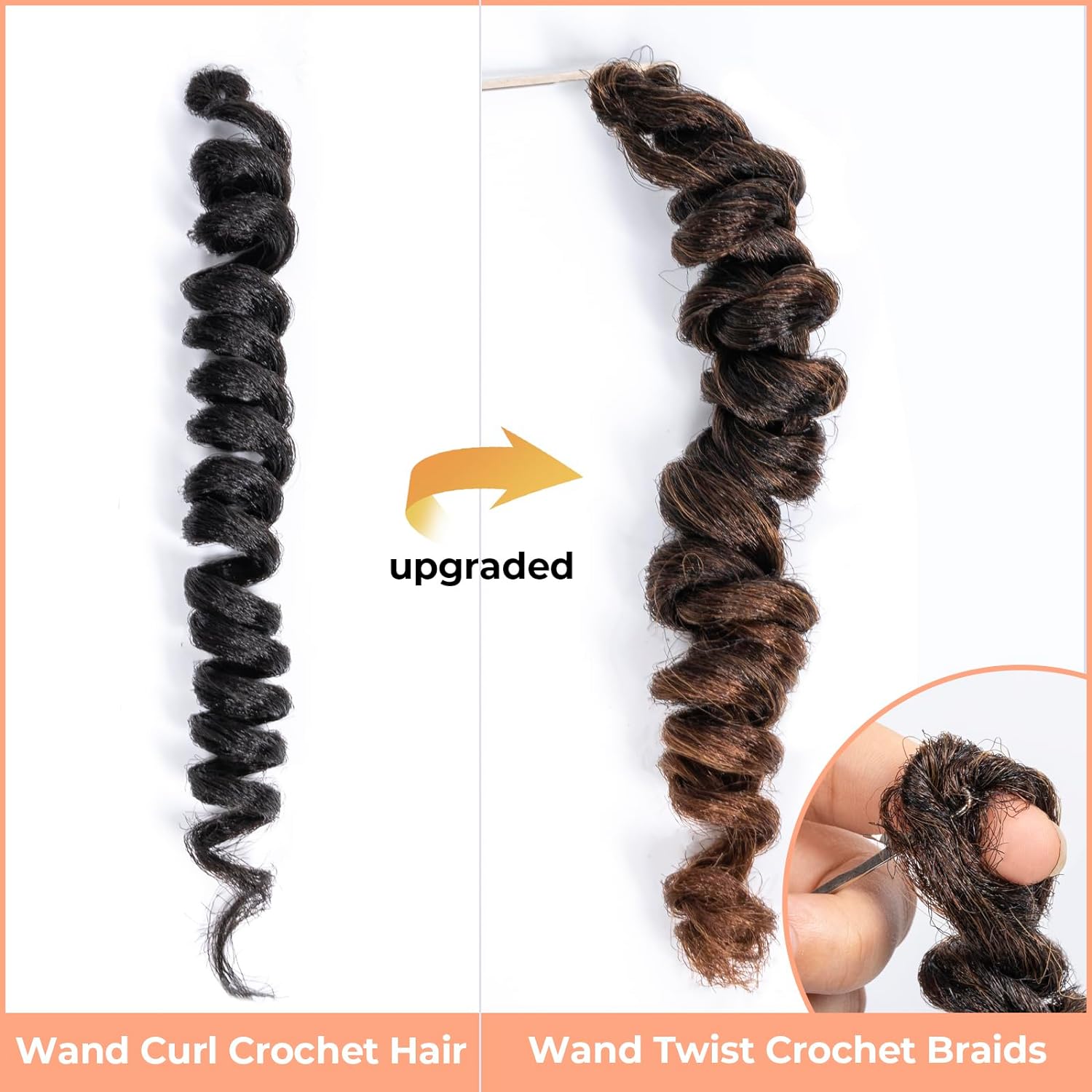 FAST SHIPPING 3-5 DAY WC | Toyotress Wand Curl Crochet Hair - 6 Inch 6 Packs Jet Black Jamaican Bounce Crochet Hair, Short Bob Curly Crochet Braids Bouncy Curls Synthetic Braiding Hair Extensions (6 Inch, 1-6P)