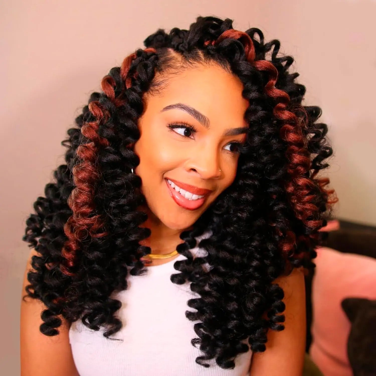 ( US ONLY) FAST SHIPPING WC | Toyotress® Wand Curl Crochet Hair - 6 Packs Jet Black Jamaican Bounce Crochet Hair, Short Bob Curly Crochet Braids Bouncy Curls Synthetic Braiding Hair Extensions Toyotress