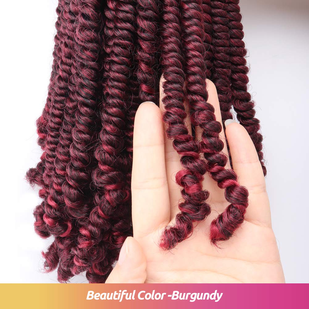 FAST SHIPPING 3-5 DAY Bob Spring | TOYOTRESS Bob Spring Twist (160 strands), Short Fluffy Twist, Pre-Twisted Pre-Looped Crochet Install Hair Super Cute & Versatile Crochet Braids