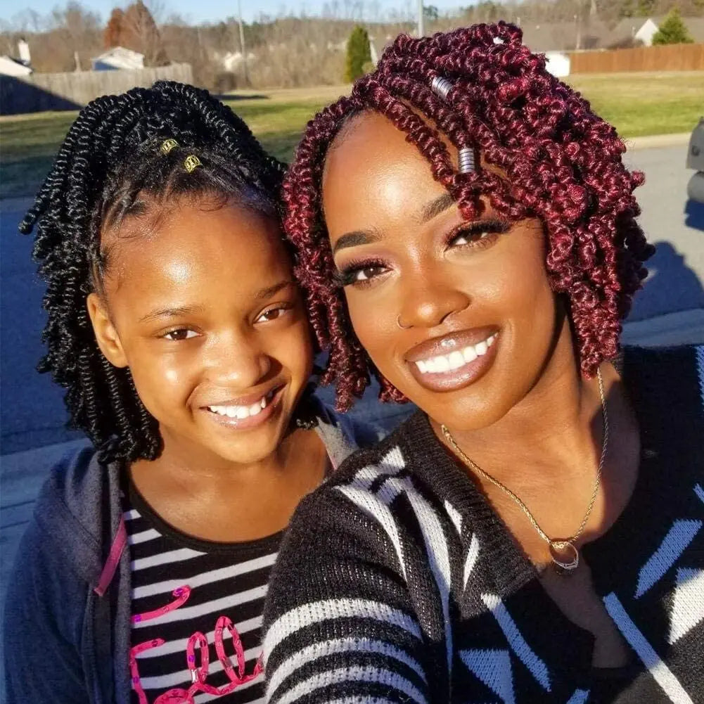 ( US ONLY) FAST SHIPPING Bob Spring | Toyotress® Bob Spring Twist, Short Fluffy Twist, Pre-Twisted Pre-Looped Crochet Install Hair Super Cute & Versatile Crochet Braids Toyotress