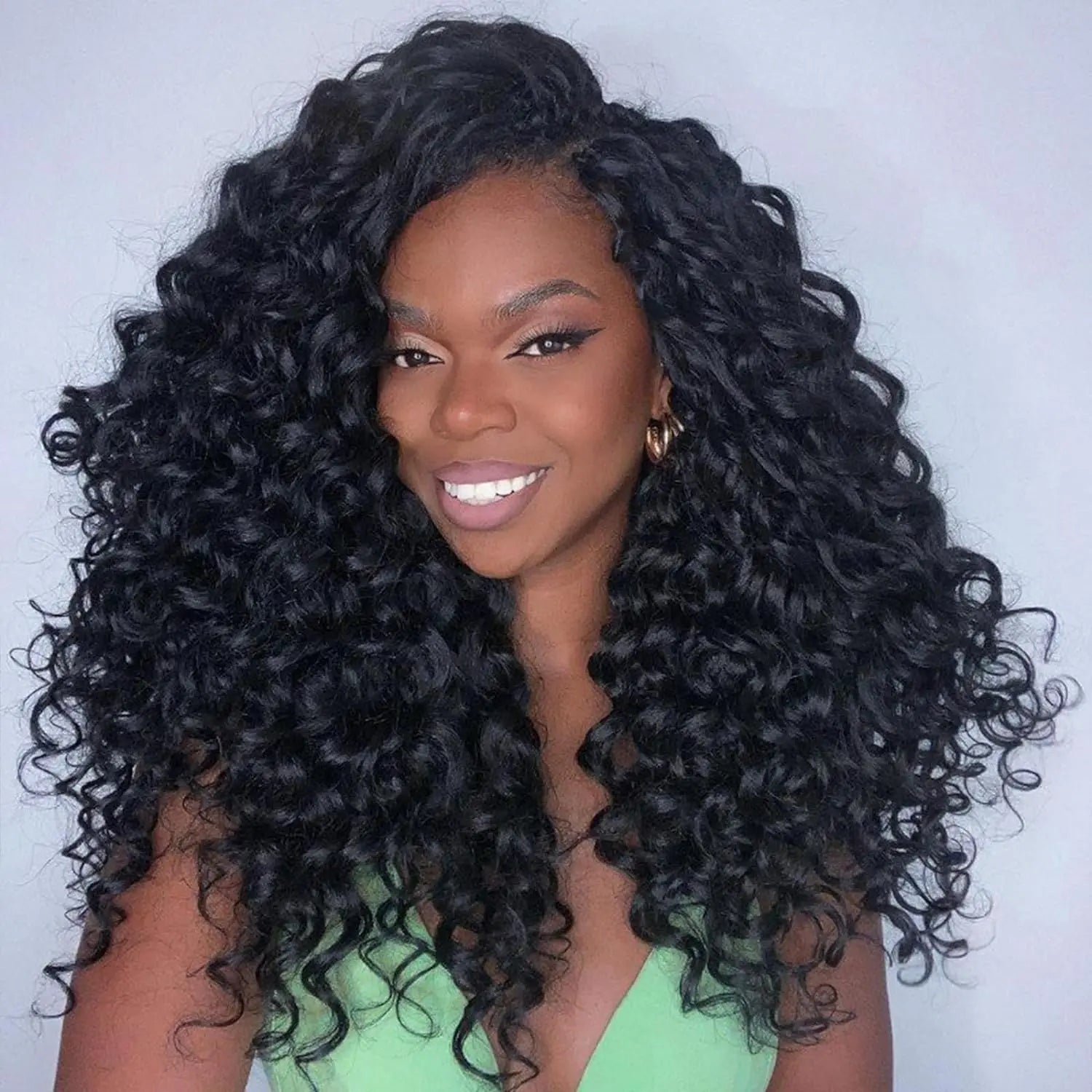 ( US ONLY) FAST SHIPPING BC | Toyotress® Freetress Beach Curl Crochet Hair Gogo Curl Jamaican Bounce Wavy Curly Pre-Looped Synthetic Hair Extensions Toyotress